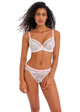 Offbeat Underwire Plunge Bra - White