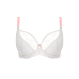 Offbeat Underwire Plunge Bra - White