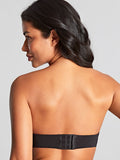 Porcelain Elan Moulded Strapless Bra in Black