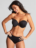 Porcelain Elan Moulded Strapless Bra in Black