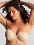 Porcelain Elan Moulded Strapless Bra in Chai