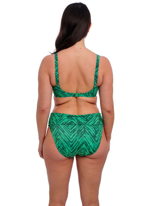 Punta Mita Underwire Gathered Full Cup Bikini Top - Emerald