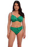 Punta Mita Underwire Gathered Full Cup Bikini Top - Emerald