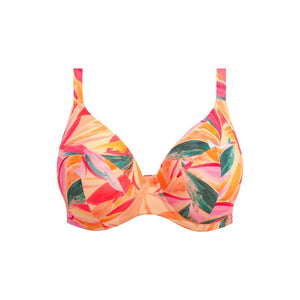 Sancho Beach Underwire Plunge Bikini Top - Mango