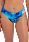 Saunton Sands Mid Rise Bikini Brief - Dazzling Blue