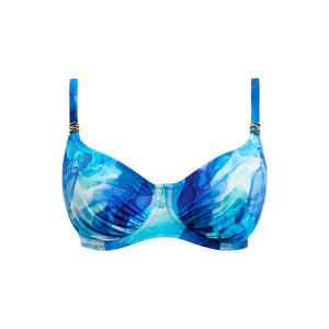 Saunton Sands Full Cup Bikini Top - Dazzling Blue