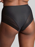 Serene High Waist Brief in Noir