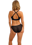 Serenne Underwire Moulded Non-Padded Bra in Black