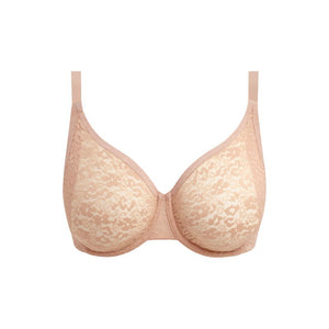 Serenne Underwire Moulded Non-Padded Bra in Natural Beige