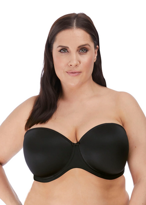 Smooth Underwire Moulded Strapless Bra In Black