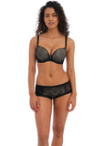 Tailored Underwire Moulded Plunge T-Shirt Bra - Black