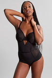 Tango Essence Plunge Bodysuit - Obsidian