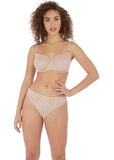 Viva Underwire Side Support Bra - Lace Natural Beige