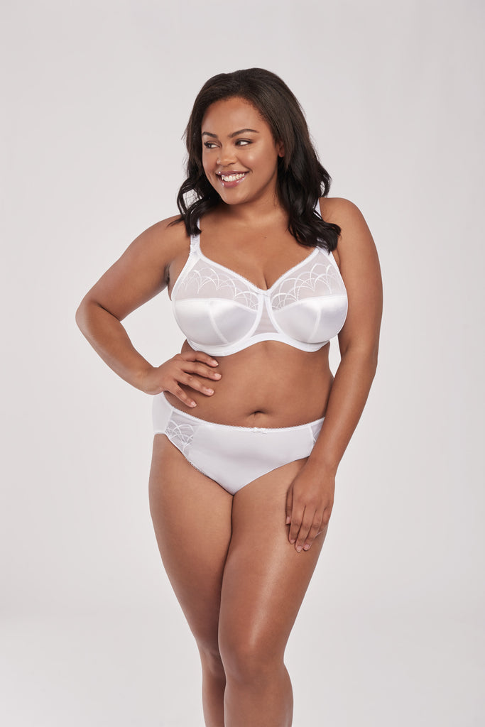 CATE UW FULL CUP BANDED BRA - WHITE – Liza Clifford Professional Bra  Fitting Studio