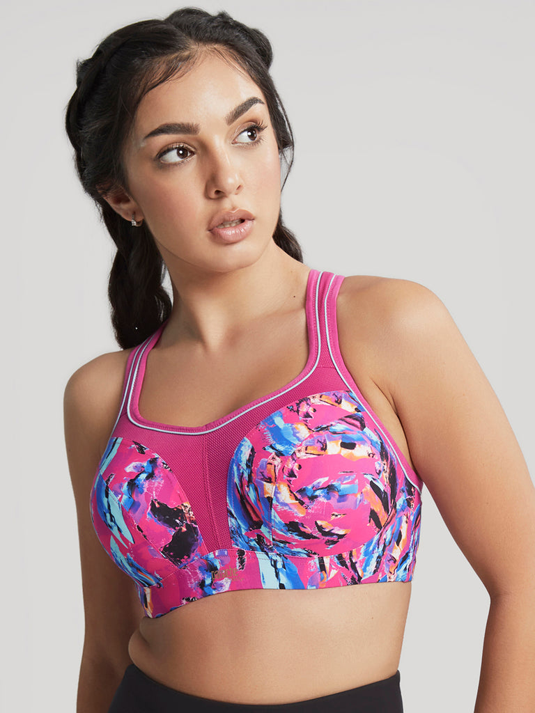 Panache Sports Bra With Underwire In Abstract Orchid (In Stock