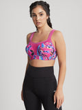 Panache Sports Bra With Underwire In Abstract Orchid
