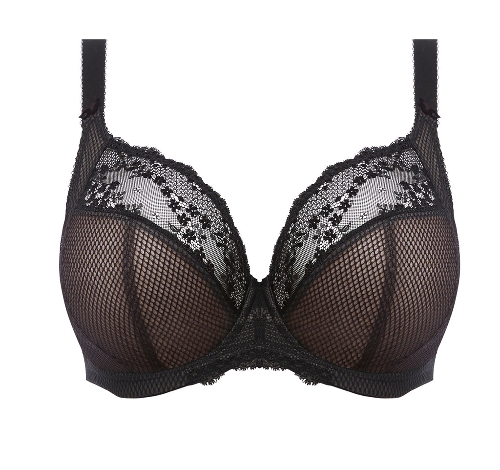  Elomi Charley Banded Stretch Lace Plunge Underwire Bra