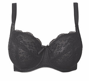 Freya Fancies Underwire Balcony K Cup Bra - Black