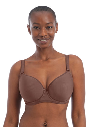 Idol Underwire Moulded Balcony T-Shirt Bra Coffee Roast