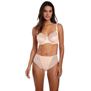 Illusion Underwire Side Support Bra in Natural Beige