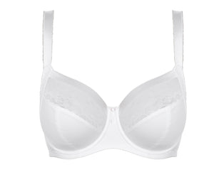 Illusion Underwire Side Support Bra In White