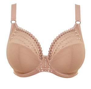 Matilda Underwire Plunge Bra - Cafe au Lait