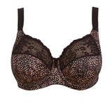 Morgan Underwire Banded Ba with Stretch Lace in Ebony