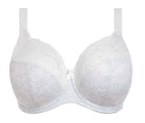 Morgan Underwire Banded Bra with Stretch Lace in Printed White