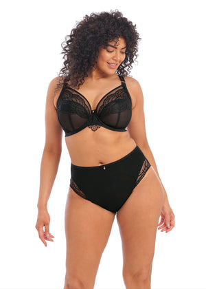 Priya Underwire Plunge Bra - Black